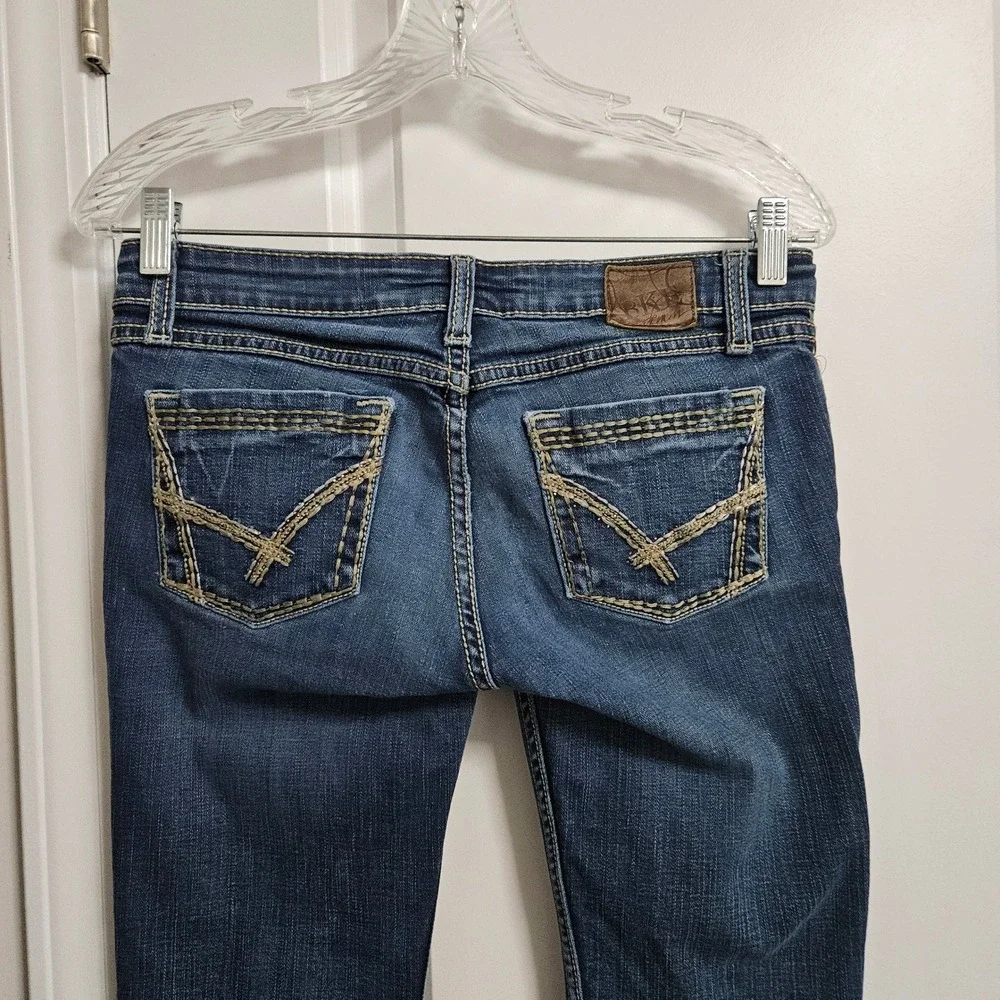 BKE Jeans Women 28 Blue Stella Bootcut Low Rise Stretch BKL5295R Medium Wash - Picture 10 of 11